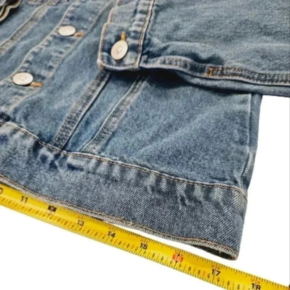 Hudson Classic Fitted Trucker Denim Jacket Size S/M - Picture 10 of 11